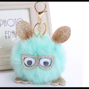 Smart furry purse charm/keychain